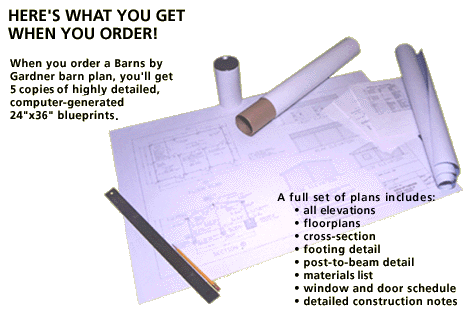 A full set of barn plans